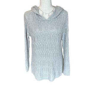 Soft Surroundings Long Sleeve Pullover Sweater Cashmere Blend Grey XS
